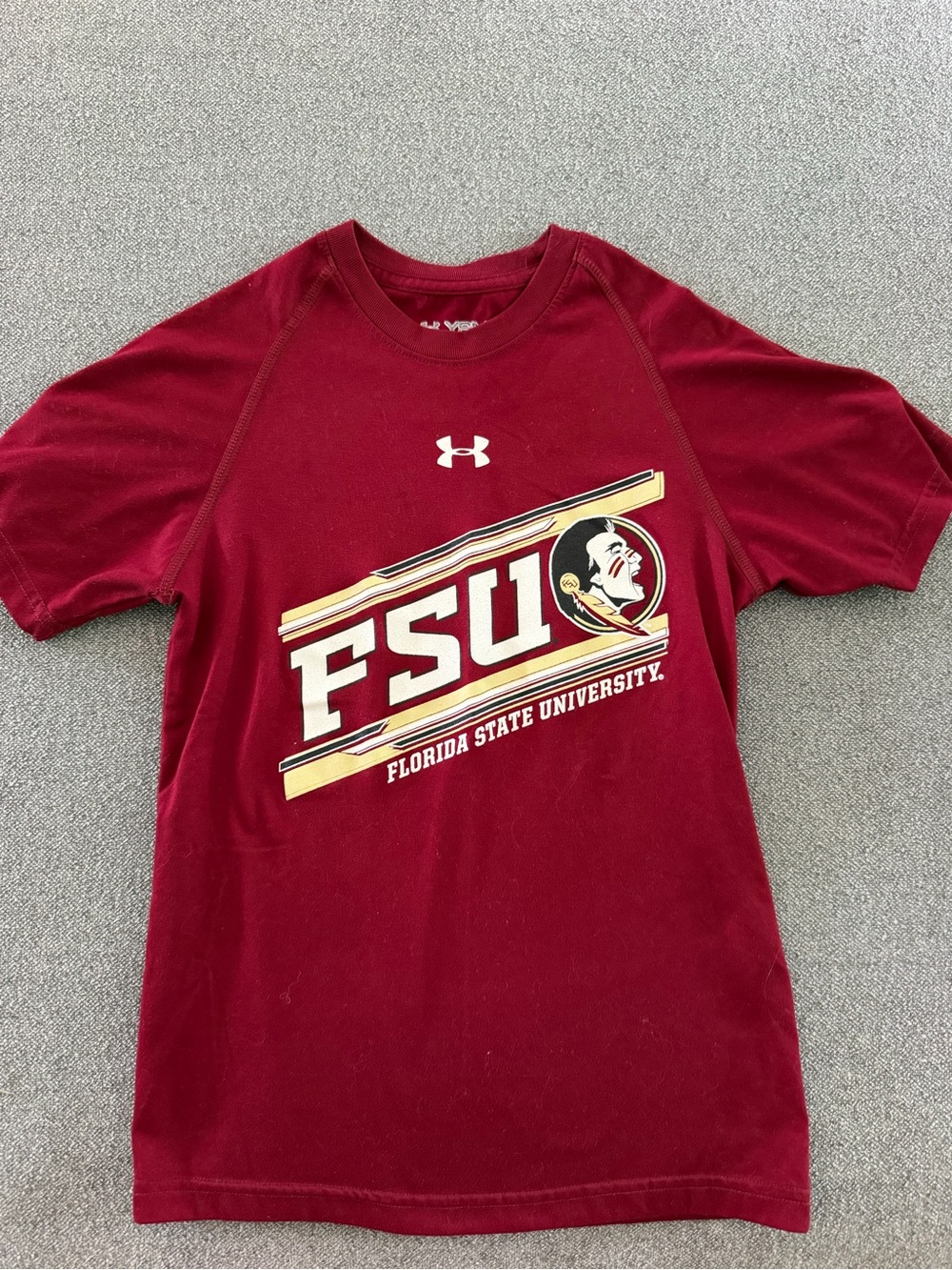 Under Armour Garnet Florida State University FSU Logo Tee